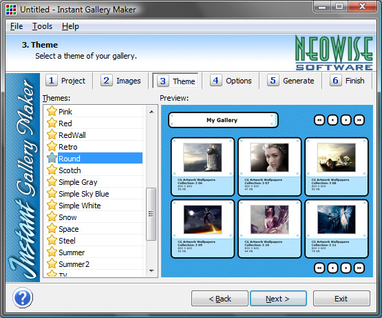 Click to view Instant Gallery Maker 2.1.1 screenshot